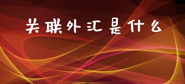 关联外汇是什么_https://m.lcjysmgs.com_股权投资_第1张