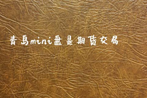 青岛mini盘是期货交易_https://m.lcjysmgs.com_股票交易_第1张