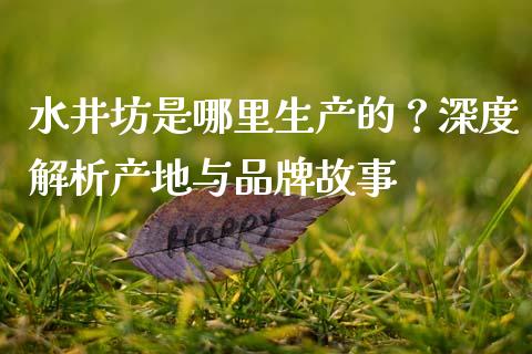 水井坊是哪里生产的？深度解析产地与品牌故事_https://m.lcjysmgs.com_基金管理_第1张
