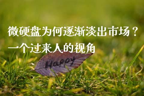 微硬盘为何逐渐淡出市场？一个过来人的视角_https://m.lcjysmgs.com_股权投资_第1张