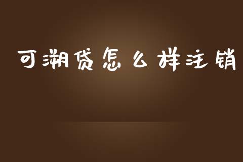 可溯贷怎么样注销_https://m.lcjysmgs.com_金融服务_第1张