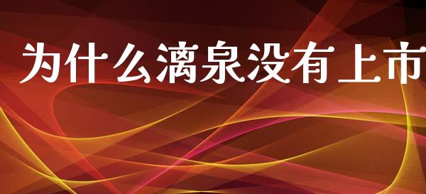 为什么漓泉没有上市_https://m.lcjysmgs.com_基金管理_第1张