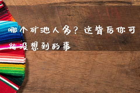 哪个矿池人多？这背后你可能没想到的事_https://m.lcjysmgs.com_股权投资_第1张