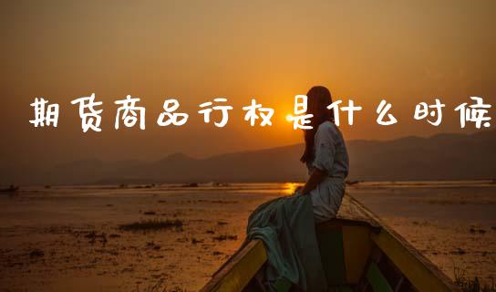 期货商品行权是什么时候_https://m.lcjysmgs.com_基金管理_第1张