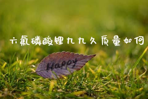 六氟磷酸锂九九久质量如何_https://m.lcjysmgs.com_基金管理_第1张