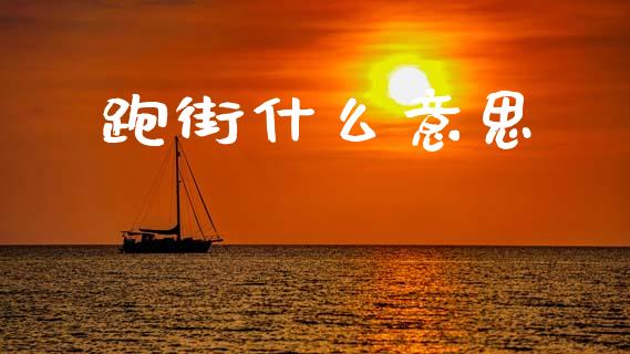 跑街什么意思_https://m.lcjysmgs.com_股权投资_第1张