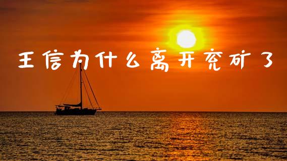 王信为什么离开兖矿了_https://m.lcjysmgs.com_金融服务_第1张