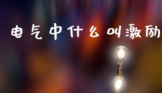 电气中什么叫激励_https://m.lcjysmgs.com_基金管理_第1张