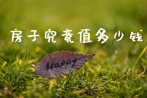 房子究竟值多少钱_https://m.lcjysmgs.com_金融服务_第1张