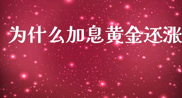 为什么加息黄金还涨_https://m.lcjysmgs.com_股票交易_第1张