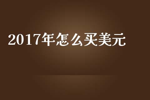 2017年怎么买美元_https://m.lcjysmgs.com_股权投资_第1张