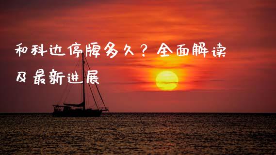 和科达停牌多久？全面解读及最新进展_https://m.lcjysmgs.com_金融服务_第1张