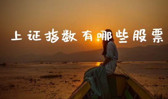 上证指数有哪些股票_https://m.lcjysmgs.com_股权投资_第1张