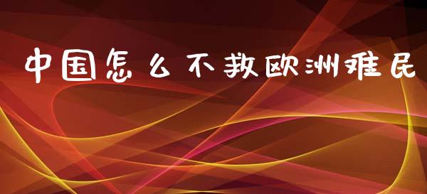 中国怎么不救欧洲难民_https://m.lcjysmgs.com_金融服务_第1张