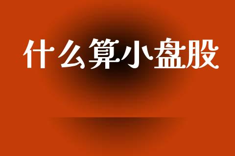 什么算小盘股_https://m.lcjysmgs.com_股权投资_第1张
