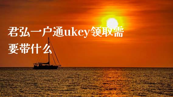 君弘一户通ukey领取需要带什么_https://m.lcjysmgs.com_股票交易_第1张