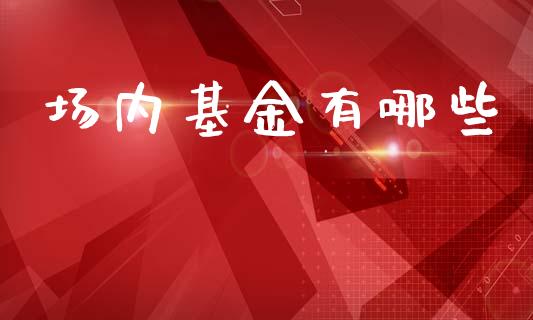 场内基金有哪些_https://m.lcjysmgs.com_金融服务_第1张