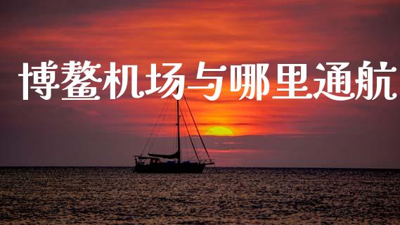 博鳌机场与哪里通航_https://m.lcjysmgs.com_股票交易_第1张
