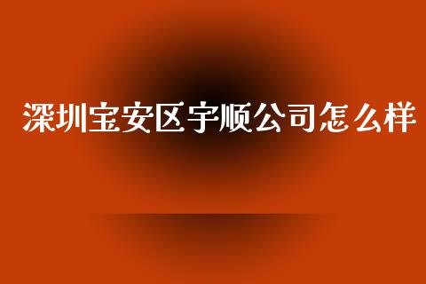 深圳宝安区宇顺公司怎么样_https://m.lcjysmgs.com_股权投资_第1张