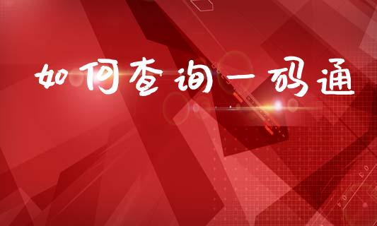 如何查询一码通_https://m.lcjysmgs.com_股权投资_第1张