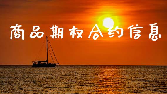 商品期权合约信息_https://m.lcjysmgs.com_基金管理_第1张