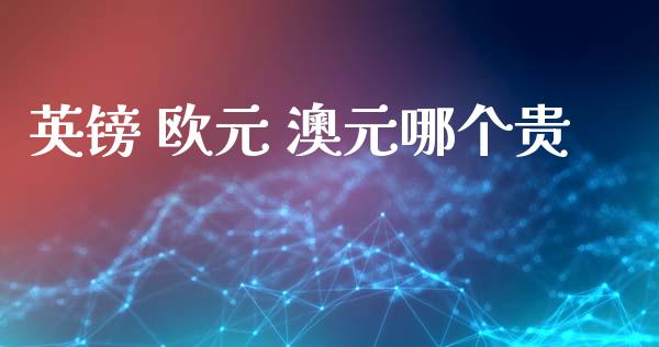 英镑 欧元 澳元哪个贵_https://m.lcjysmgs.com_基金管理_第1张