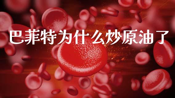巴菲特为什么炒原油了_https://m.lcjysmgs.com_基金管理_第1张