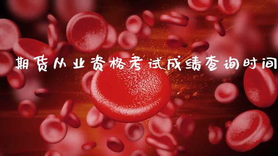 期货从业资格考试成绩查询时间_https://m.lcjysmgs.com_金融服务_第1张