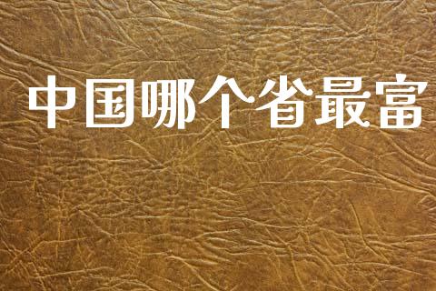中国哪个省最富_https://m.lcjysmgs.com_基金管理_第1张