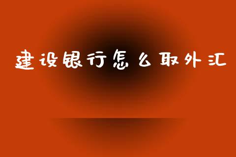 建设银行怎么取外汇_https://m.lcjysmgs.com_金融服务_第1张