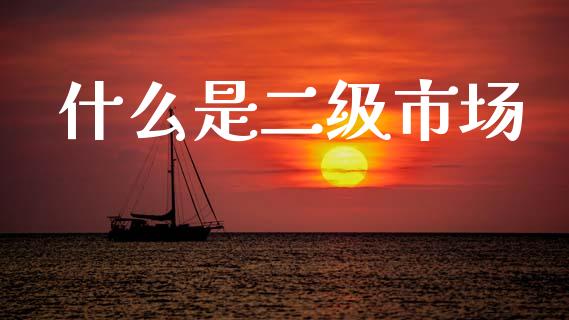 什么是二级市场_https://m.lcjysmgs.com_股权投资_第1张