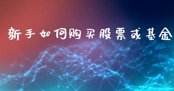 新手如何购买股票或基金_https://m.lcjysmgs.com_基金管理_第1张