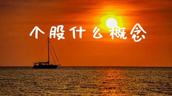 个股什么概念_https://m.lcjysmgs.com_金融服务_第1张