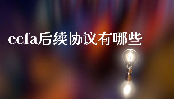 ecfa后续协议有哪些_https://m.lcjysmgs.com_股票交易_第1张