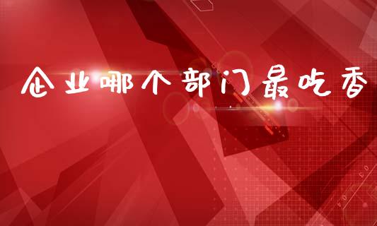 企业哪个部门最吃香_https://m.lcjysmgs.com_基金管理_第1张