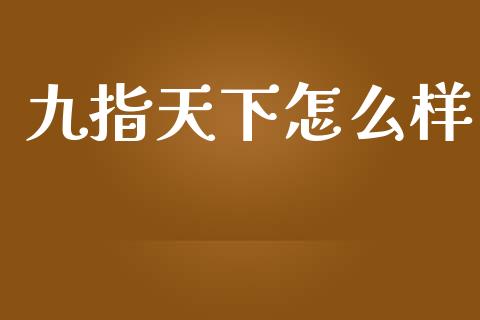 九指天下怎么样_https://m.lcjysmgs.com_股票交易_第1张