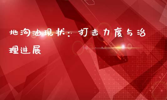 地沟油现状:打击力度与治理进展_基金管理_第1张_股权投资_基金管理_股票交易_金融服务 地沟油现状:打击力度与治理进展_https://m.lcjysmgs.com_基金管理_第1张