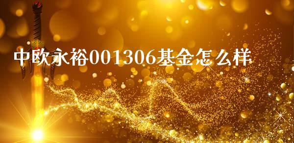 中欧永裕001306基金怎么样_https://m.lcjysmgs.com_股权投资_第1张