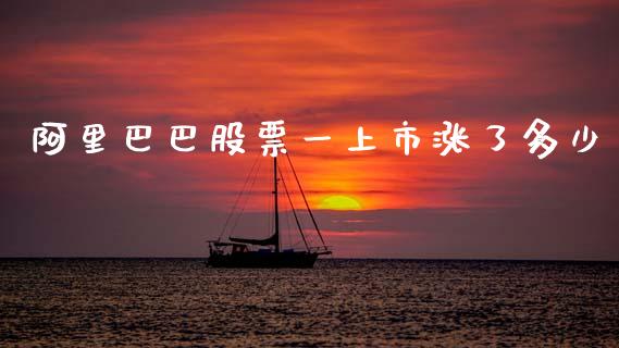 阿里巴巴股票一上市涨了多少_https://m.lcjysmgs.com_金融服务_第1张