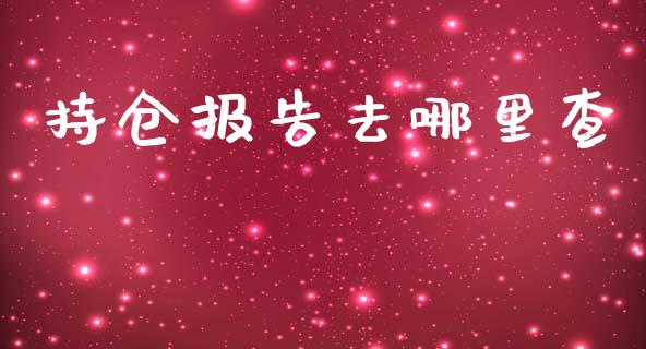 持仓报告去哪里查_https://m.lcjysmgs.com_基金管理_第1张