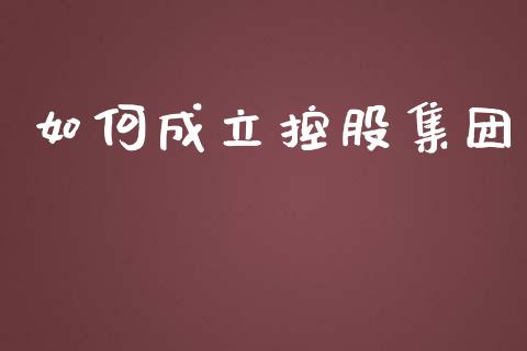 如何成立控股集团_https://m.lcjysmgs.com_股权投资_第1张