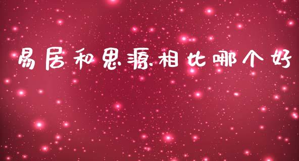 易居和思源相比哪个好_https://m.lcjysmgs.com_股票交易_第1张