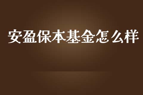 安盈保本基金怎么样_https://m.lcjysmgs.com_基金管理_第1张