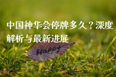 中国神华会停牌多久？深度解析与最新进展_https://m.lcjysmgs.com_股票交易_第1张