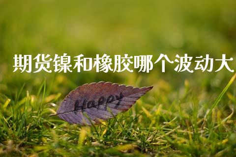 期货镍和橡胶哪个波动大_https://m.lcjysmgs.com_基金管理_第1张
