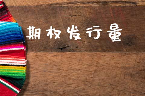 期权发行量_https://m.lcjysmgs.com_股权投资_第1张