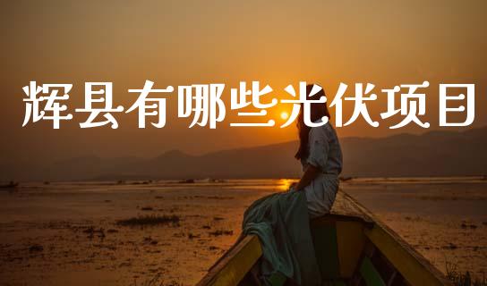 辉县有哪些光伏项目_https://m.lcjysmgs.com_股权投资_第1张