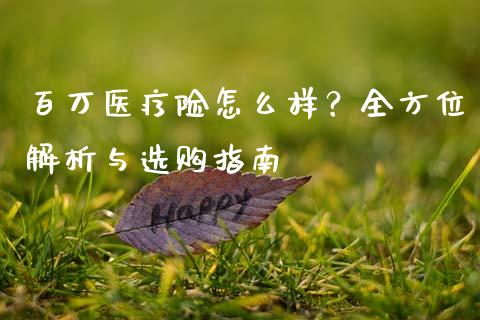 百万医疗险怎么样？全方位解析与选购指南_https://m.lcjysmgs.com_基金管理_第1张