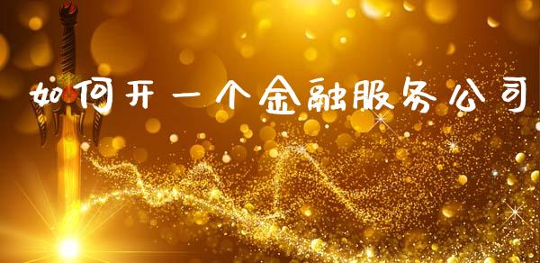 如何开一个金融服务公司_https://m.lcjysmgs.com_股权投资_第1张