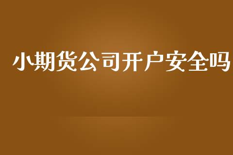 小期货公司开户安全吗_https://m.lcjysmgs.com_金融服务_第1张